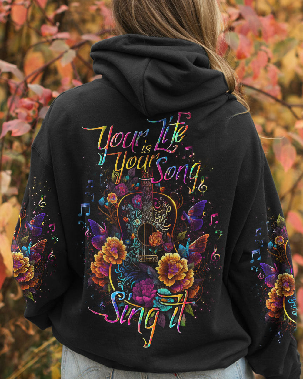 YOUR LIFE IS YOUR SONG GUITAR ALL OVER PRINT - TLNO1804232