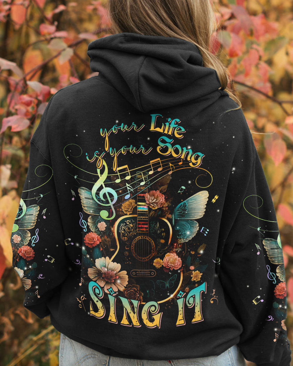 YOUR LIFE IS YOUR SONG GUITAR WINGS ALL OVER PRINT - TLNT1804233