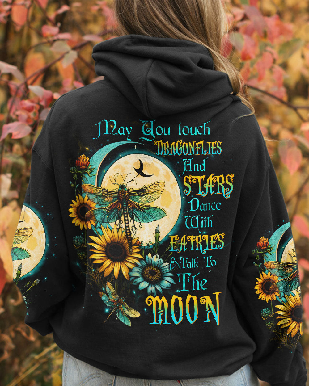 MAY YOU TOUCH DRAGONFLIES AND STARS ALL OVER PRINT - TLTW0505234