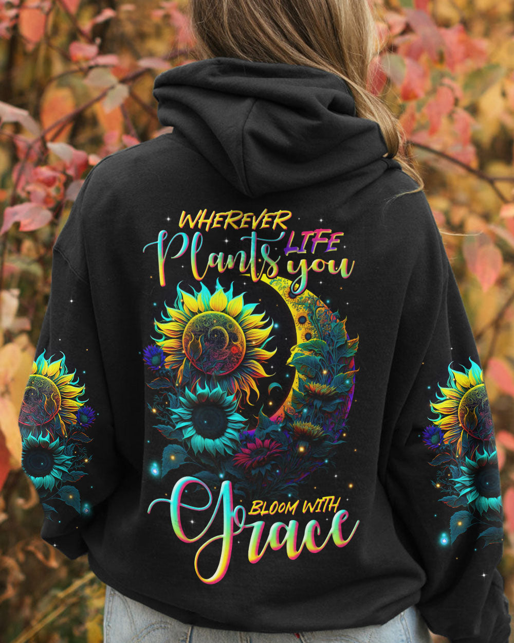 BLOOM WITH GRACE SUNFLOWER ALL OVER PRINT - TLTR2704233