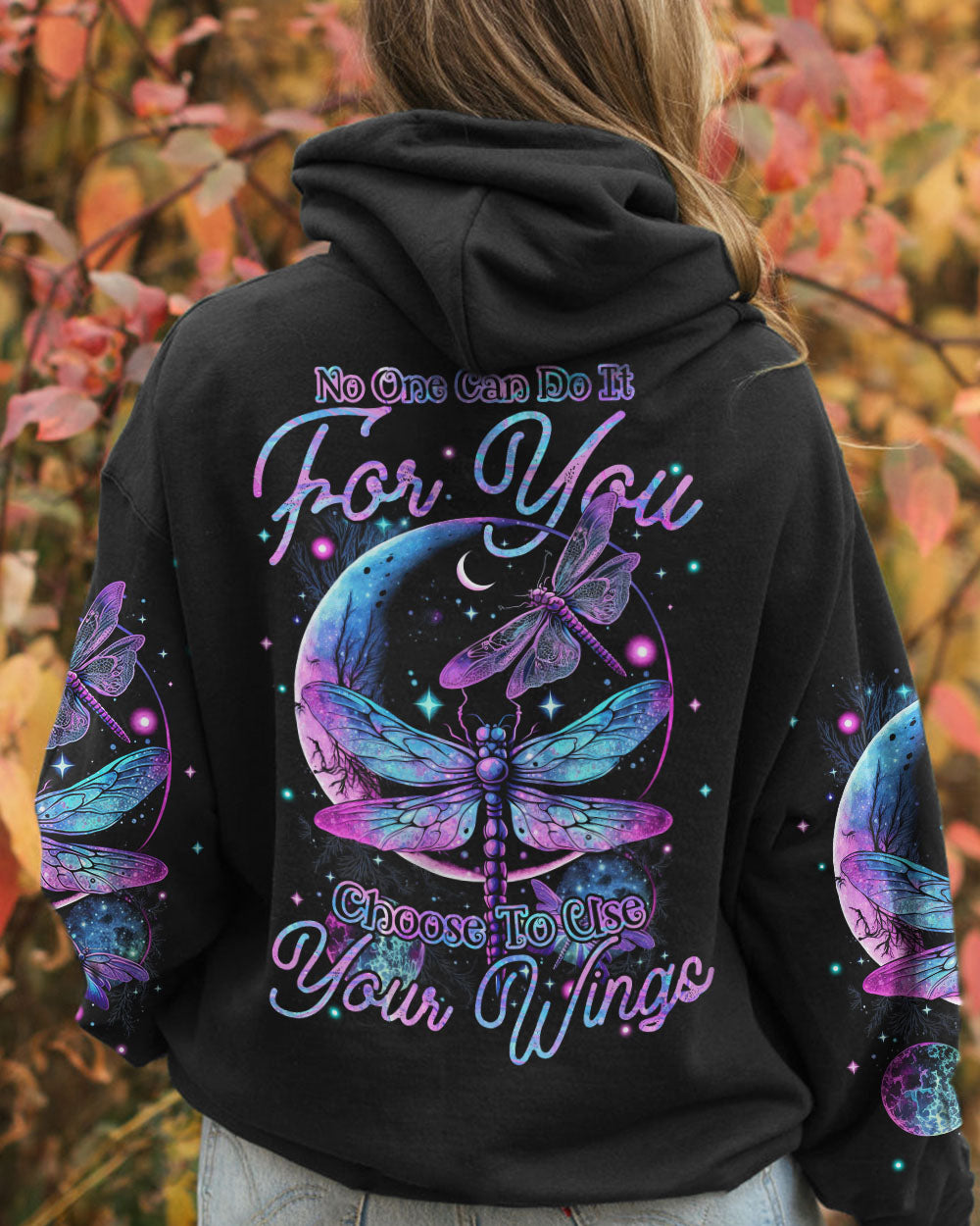 CHOOSE TO USE YOUR WINGS DRAGONFLY ALL OVER PRINT - TYTM0304233
