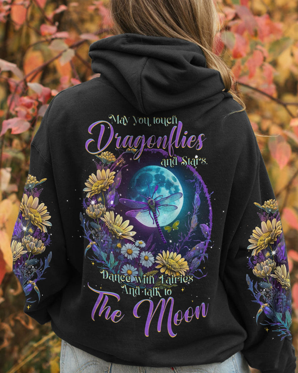 MAY YOU TOUCH DRAGONFLIES AND STARS ALL OVER PRINT - TLNT0505234