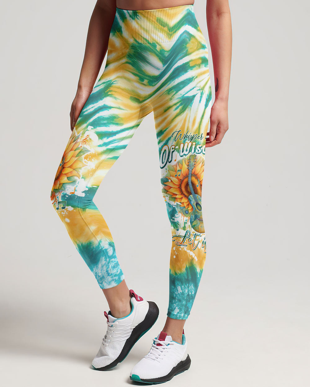 WHISPER WORDS OF WISDOM GUITAR SUNFLOWER TIE DYE ALL OVER PRINT - TLTW1005234