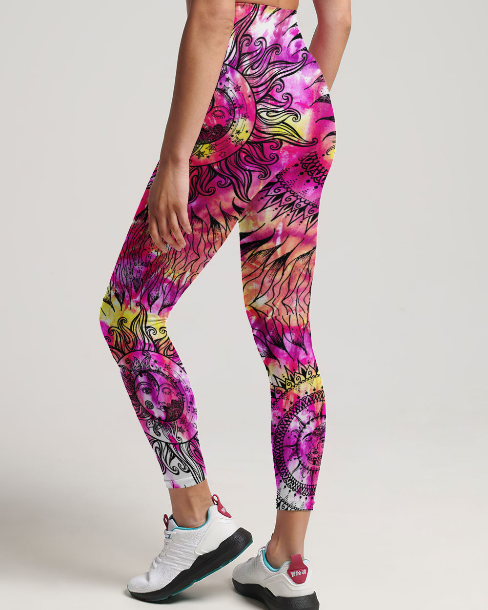 SUN AND MOON TIE DYE ALL OVER PRINT - TY1404238