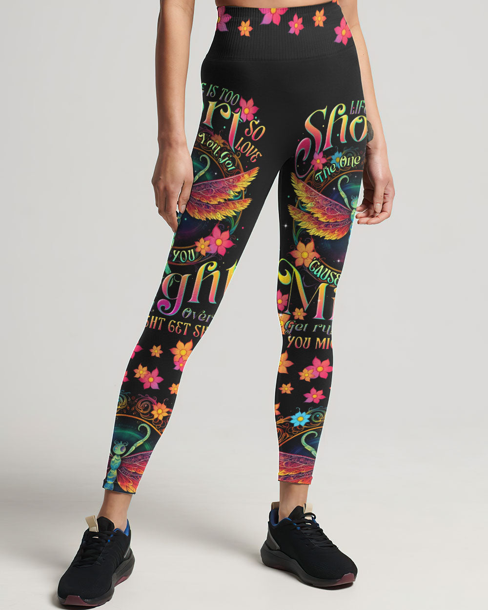 LIFE IS TOO SHORT DRAGONFLY ALL OVER PRINT - TLTR1305232