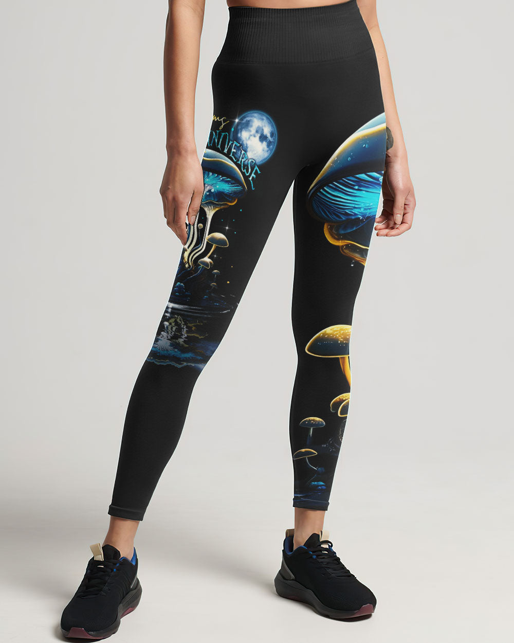 EAT MUSHROOMS SEE THE UNIVERSE NEON ALL OVER PRINT - TA0103231