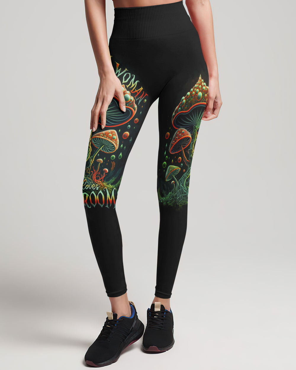 JUST A WOMAN WHO LOVES MUSHROOMS ALL OVER PRINT - TA2102231