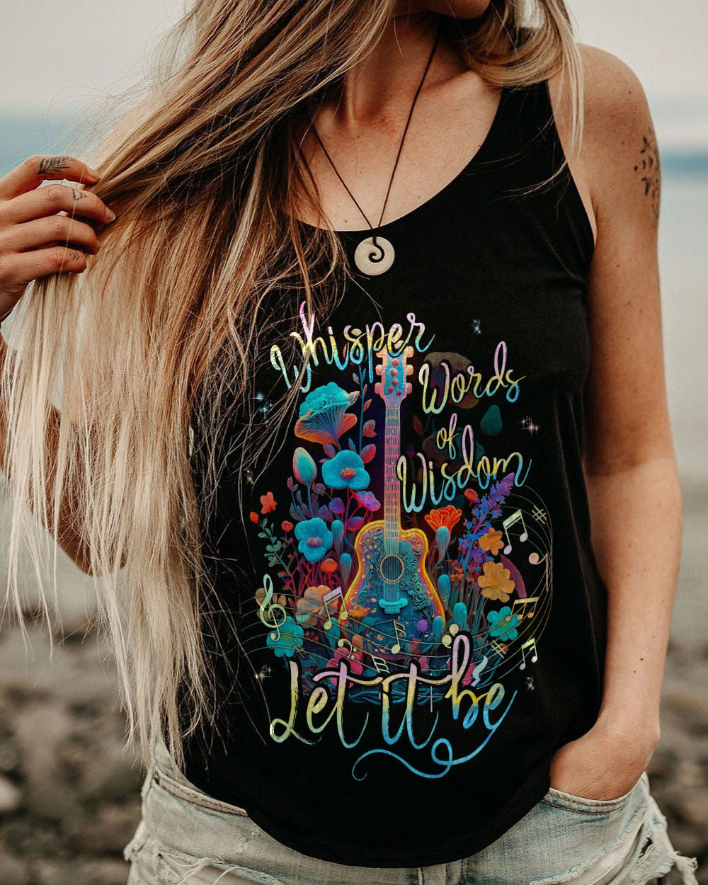 WHISPER WORDS OF WISDOM NEON GUITAR ALL OVER PRINT - TLNT1904231