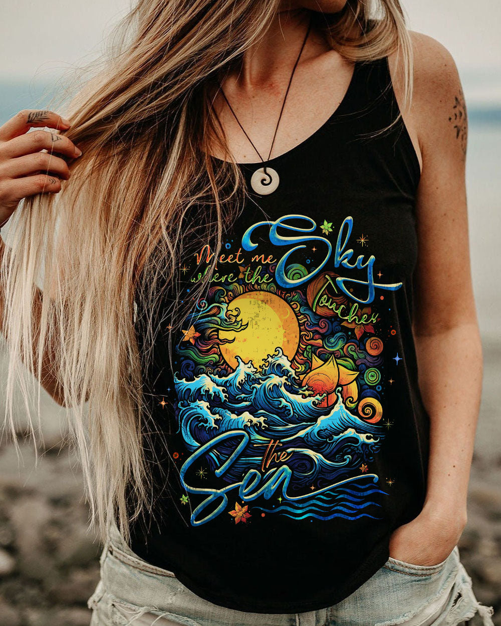MEET ME WHERE THE SKY ALL OVER PRINT - TLNO2405231