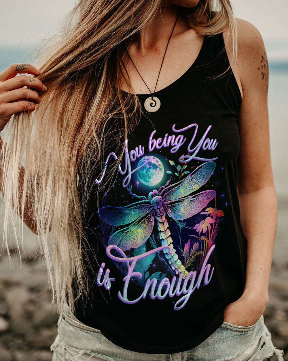 YOU BEING YOU IS ENOUGH ALL OVER PRINT - TYTD2004232