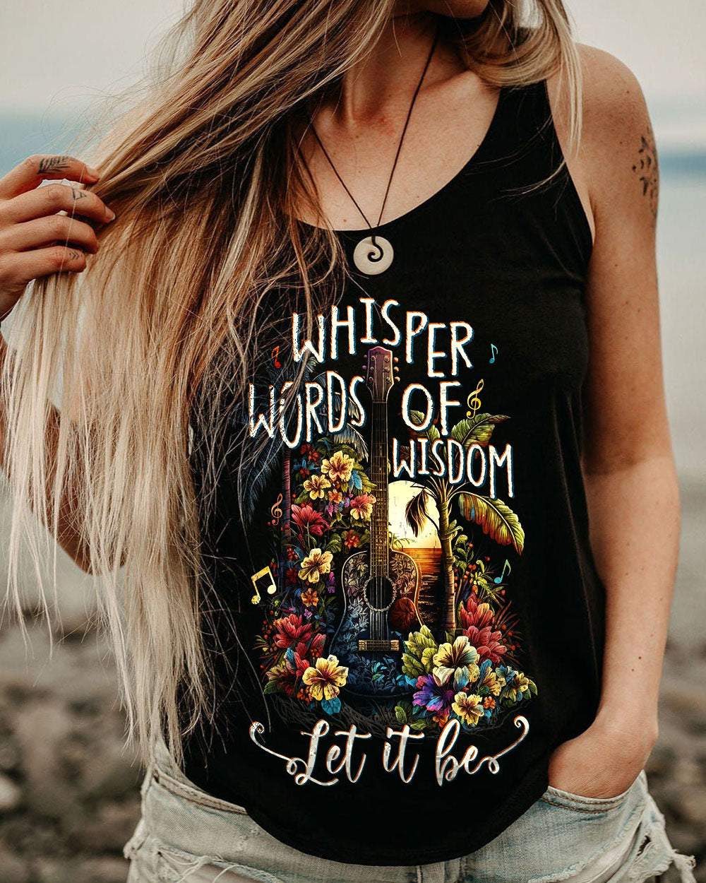 WHISPER WORDS OF WISDOM TROPICAL GUITAR ALL OVER PRINT - TLTW2504231