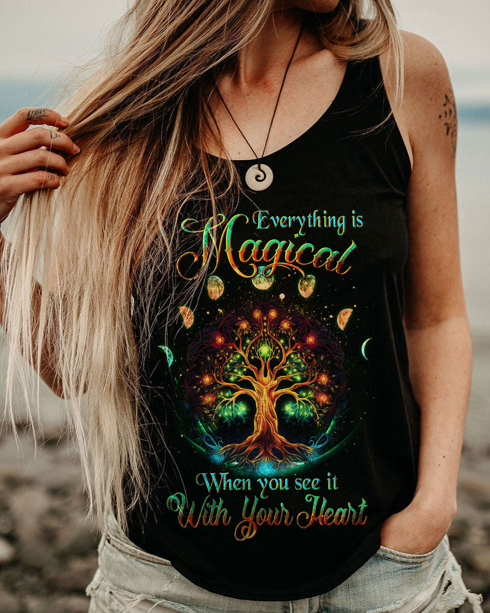 EVERYTHING IS MAGICAL WHEN YOU SEE IT TREE OF LIFE MOON ALL OVER PRINT - YHDU1005233