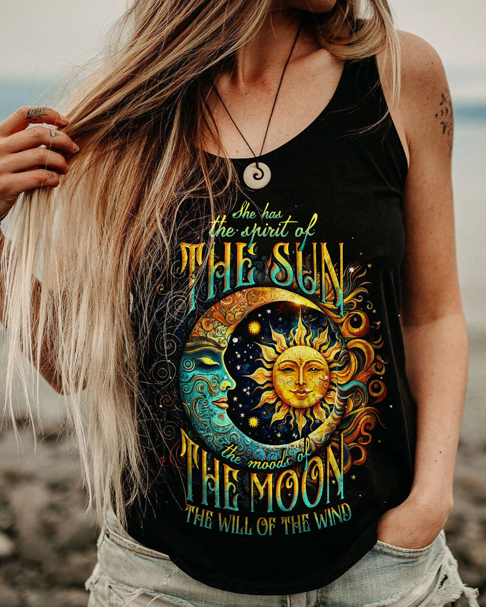 SHE HAS THE SPIRIT OF THE SUN ALL OVER PRINT - TLNT0805232