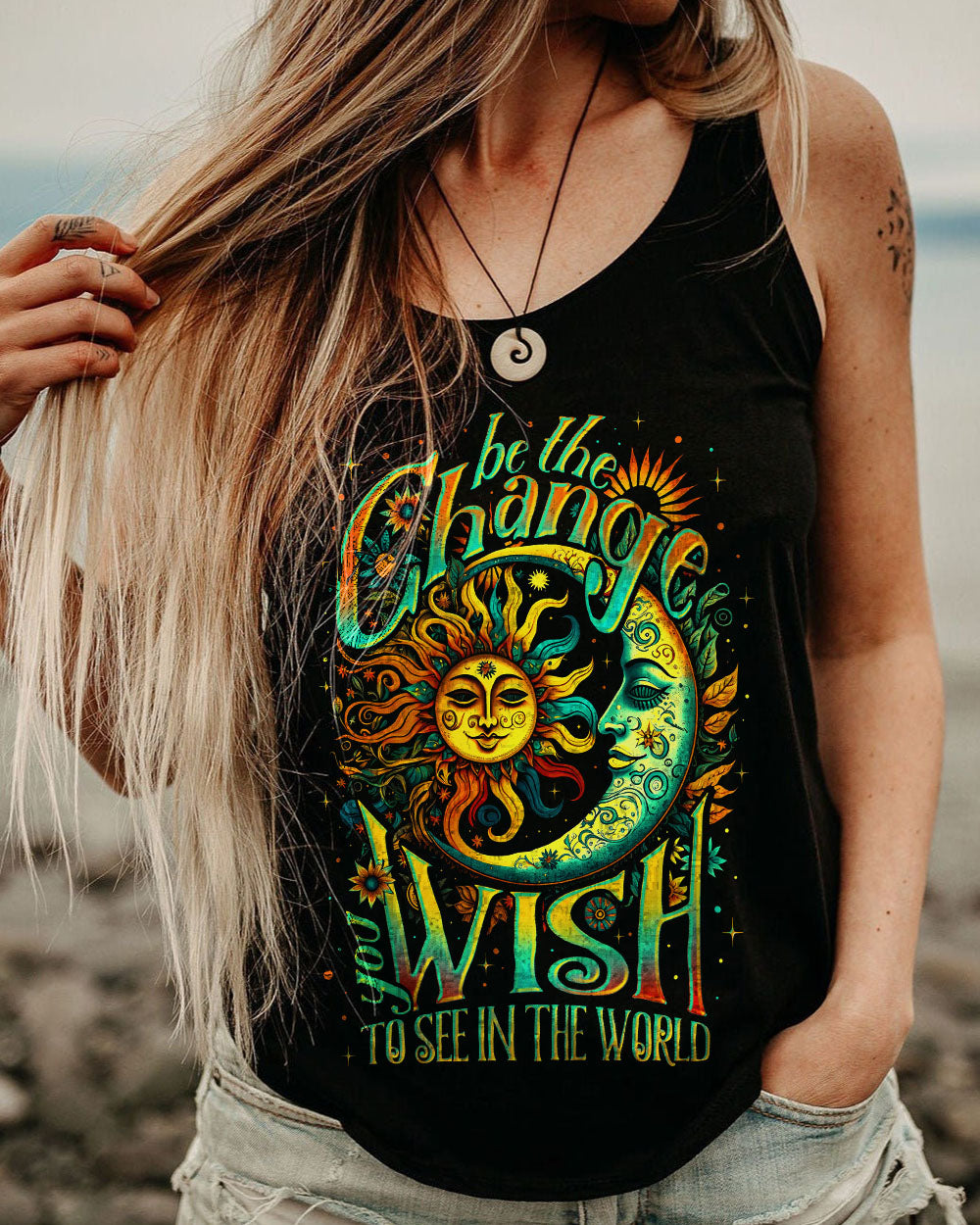 BE THE CHANGE YOU WISH ALL OVER PRINT - TY1105232
