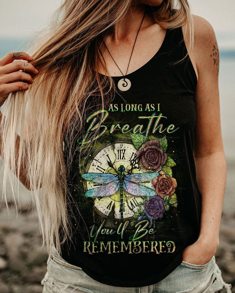 AS LONG AS I BREATHE YOU'LL BE REMEMBER ALL OVER PRINT - YHDU2704233