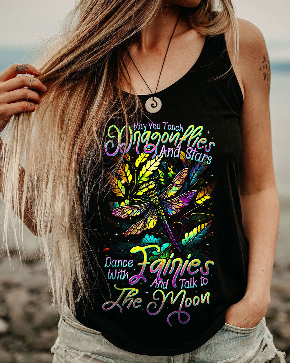 MAY YOU TOUCH DRAGONFLIES AND STARS ALL OVER PRINT - TLTR1505231
