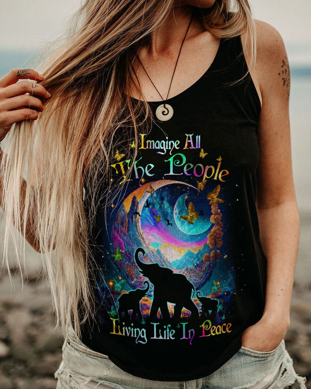 IMAGINE ALL THE PEOPLE LIVING LIFE IN PEACE ALL OVER PRINT - YHDU2403231