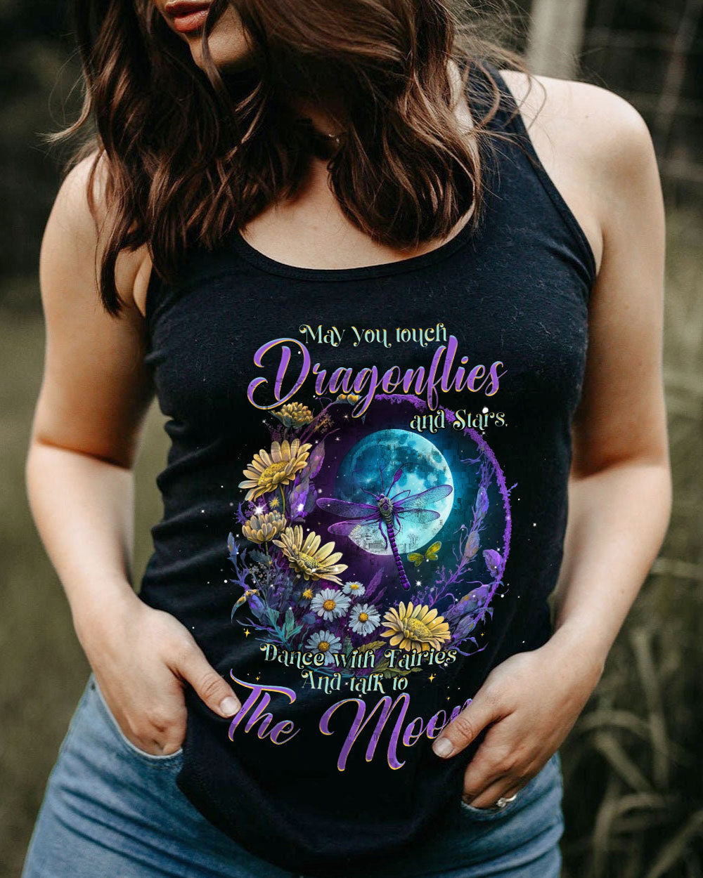 MAY YOU TOUCH DRAGONFLIES AND STARS ALL OVER PRINT - TLNT0505234