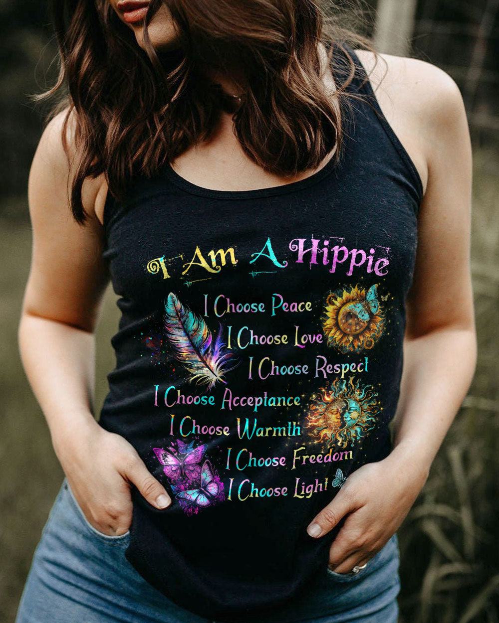 I AM A HIPPIE ALL OVER PRINT - TYTD2104231