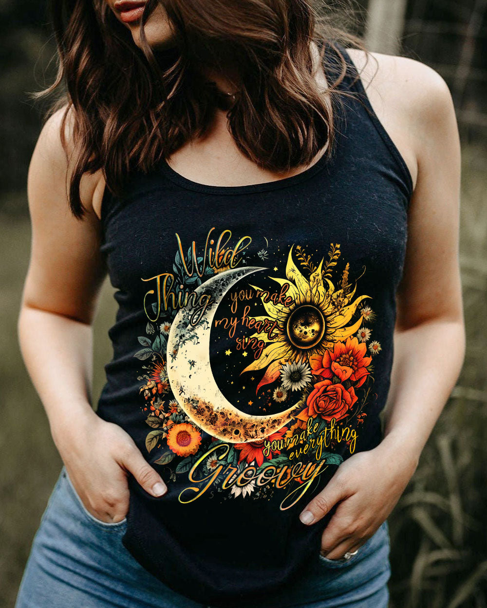 WILD THING FLORAL MOON ALL OVER PRINT - TLNT2504234