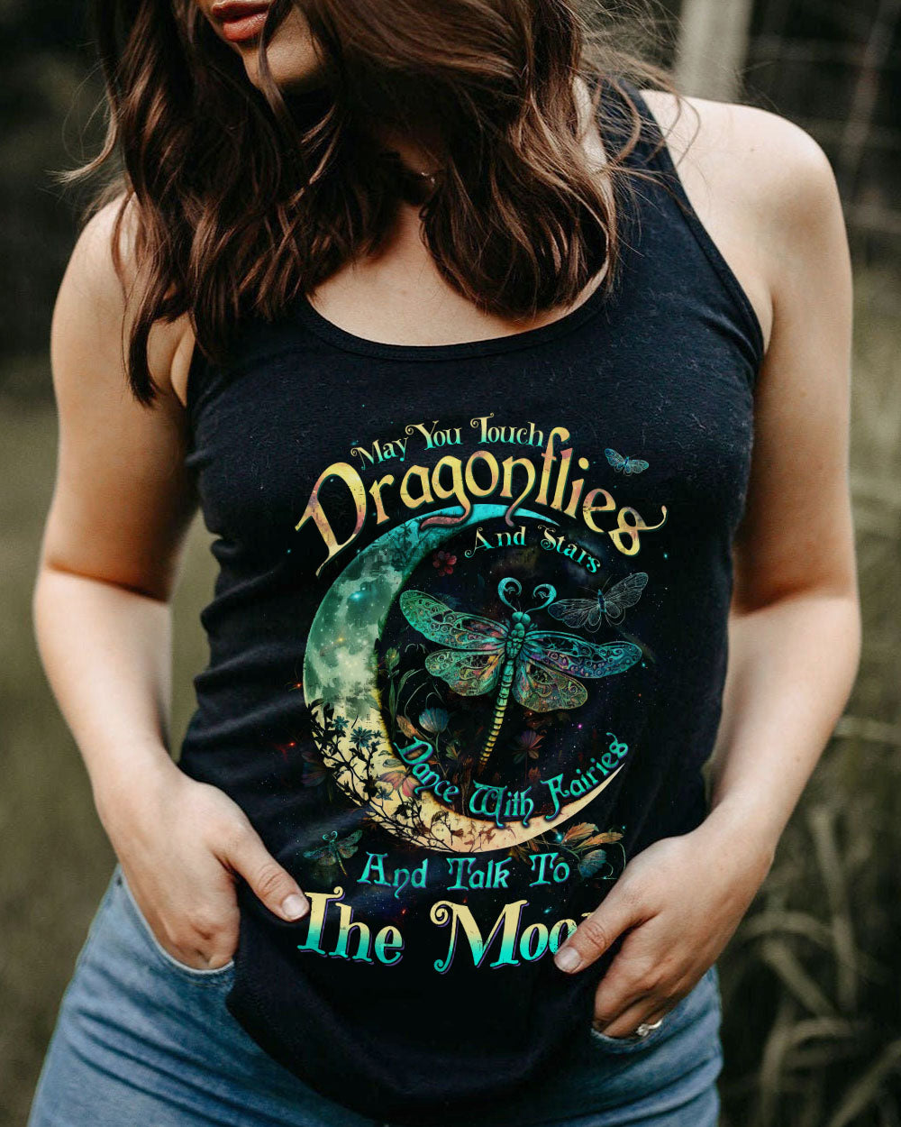 MAY YOU TOUCH DRAGONFLIES AND STARS ALL OVER PRINT - TLTW0905235