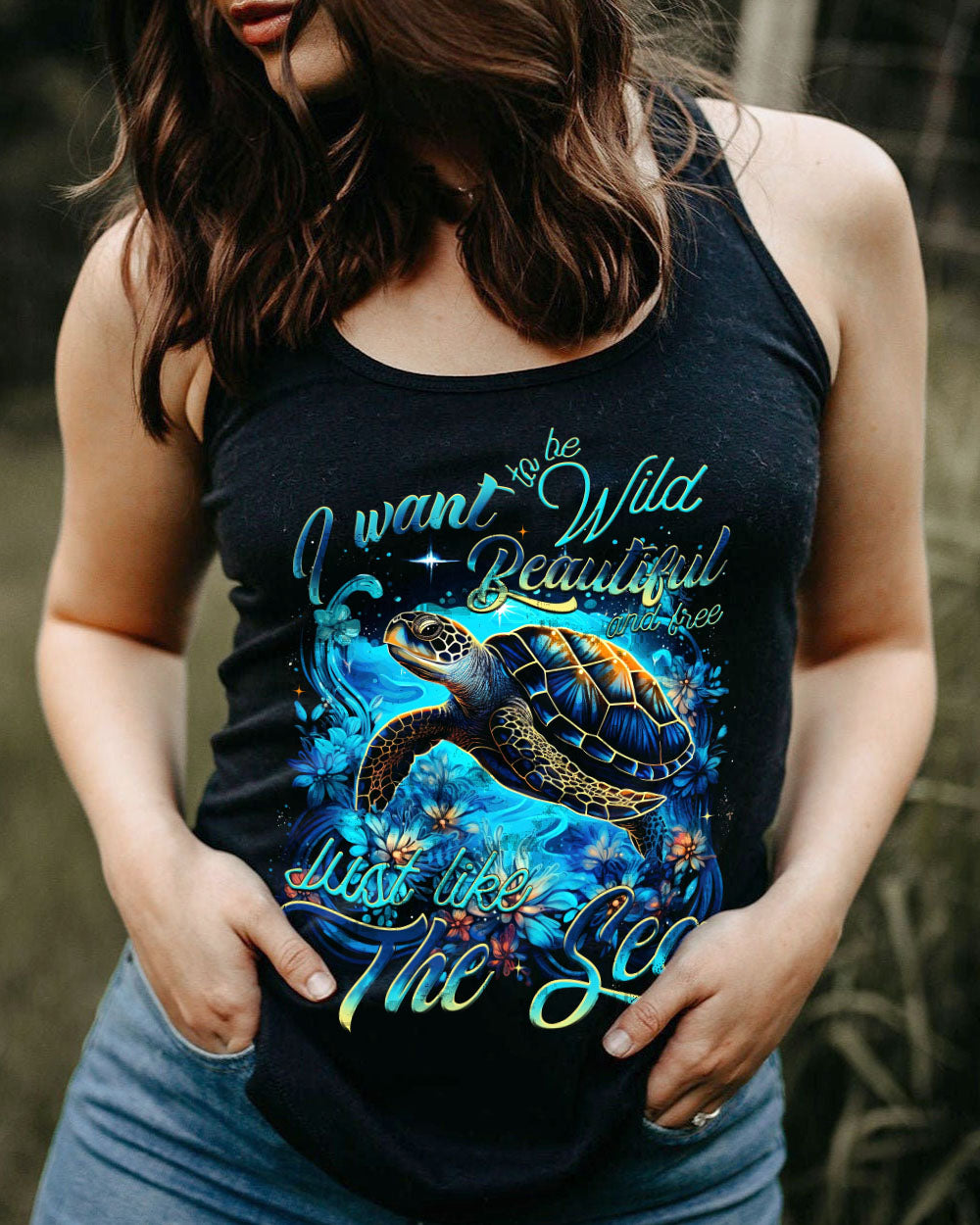 JUST LIKE THE SEA ALL OVER PRINT - TYTM2205233