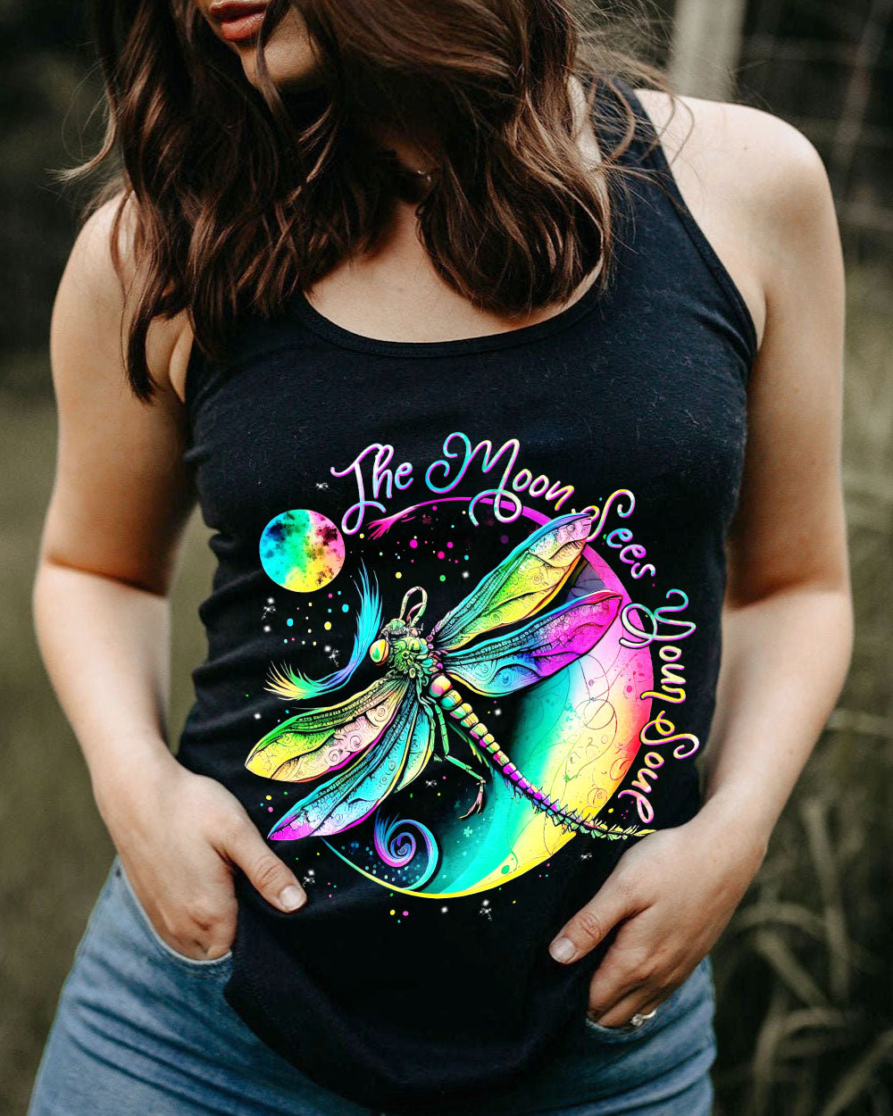 THE MOON SEES YOUR SOUL DRAGONFLY ALL OVER PRINT - TLNT2404233