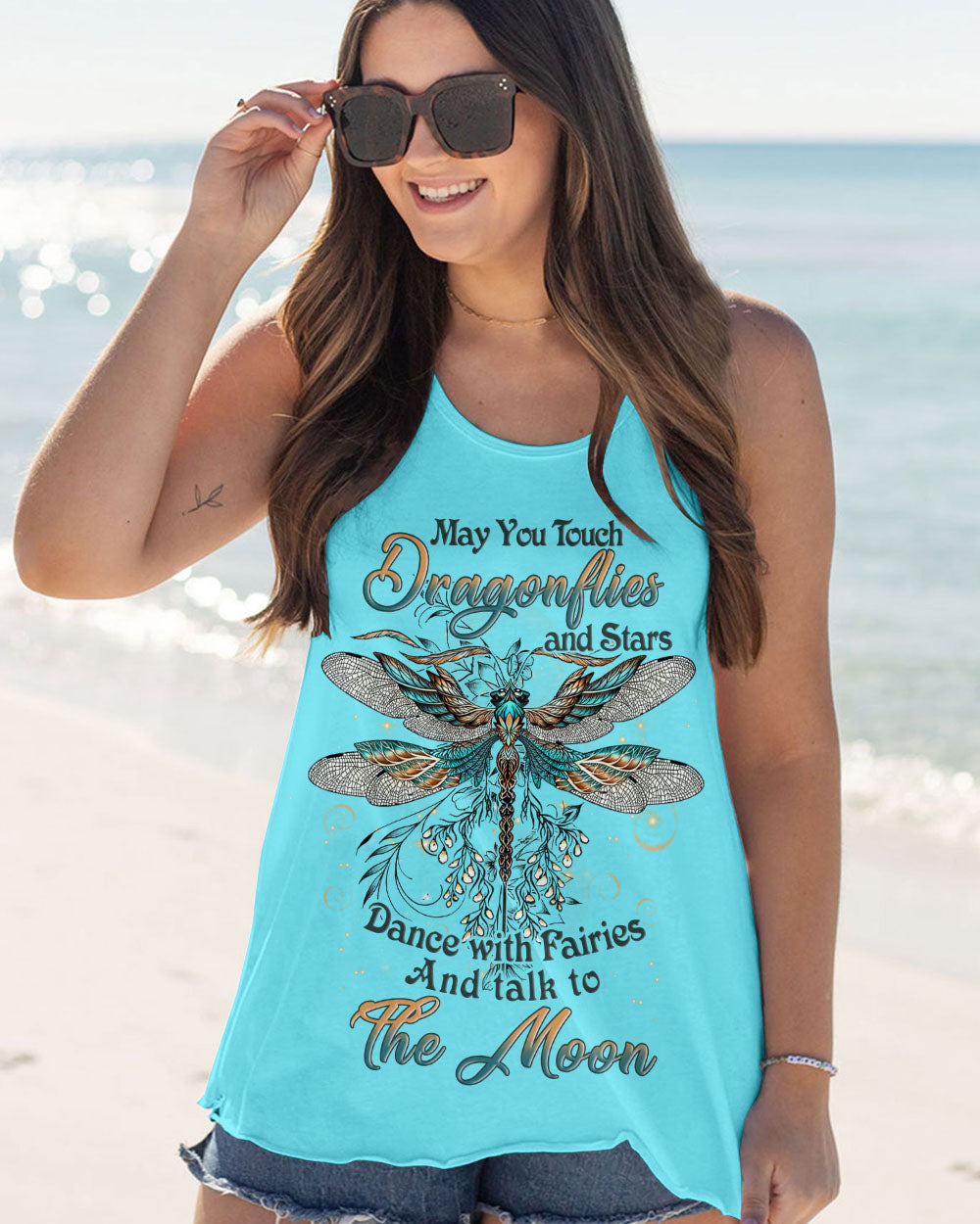 MAY YOU TOUCH DRAGONFLIES AND STARS ALL OVER PRINT - YHLN0405233