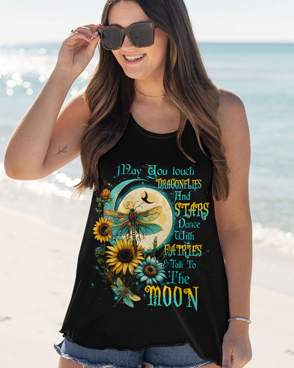 MAY YOU TOUCH DRAGONFLIES AND STARS ALL OVER PRINT - TLTW0505234