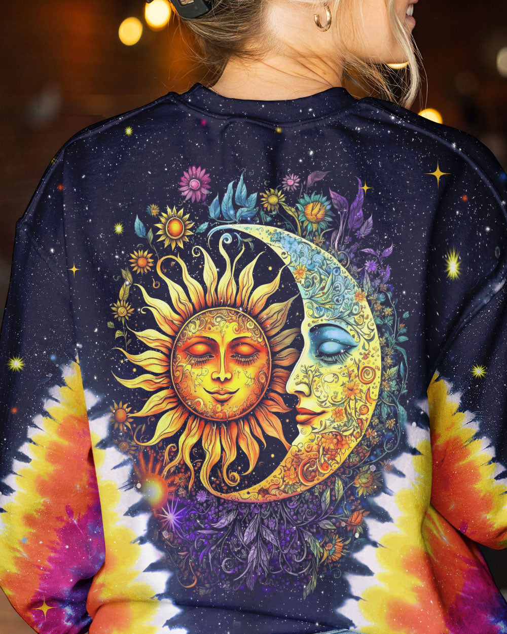 SUN AND MOON TIE DYE ALL OVER PRINT - TYTM1005232