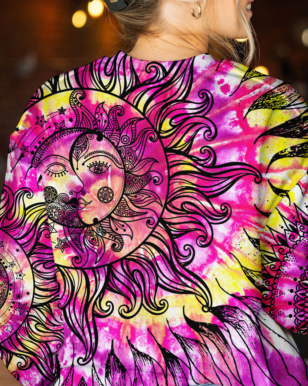 SUN AND MOON TIE DYE ALL OVER PRINT - TY1404238