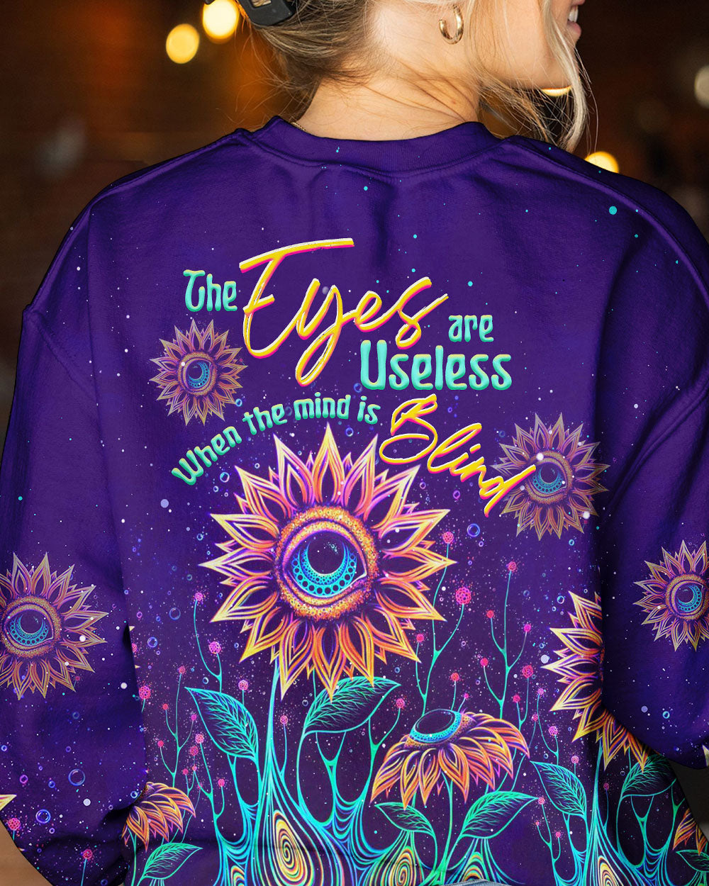THE EYES ARE USELESS WHEN THE MIND IS BLIND ALL OVER PRINT - TLTW0405234