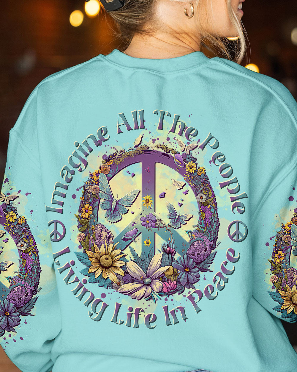 IMAGINE ALL THE PEOPLE LIVING LIFE IN PEACE ALL OVER PRINT - TLTR2504234