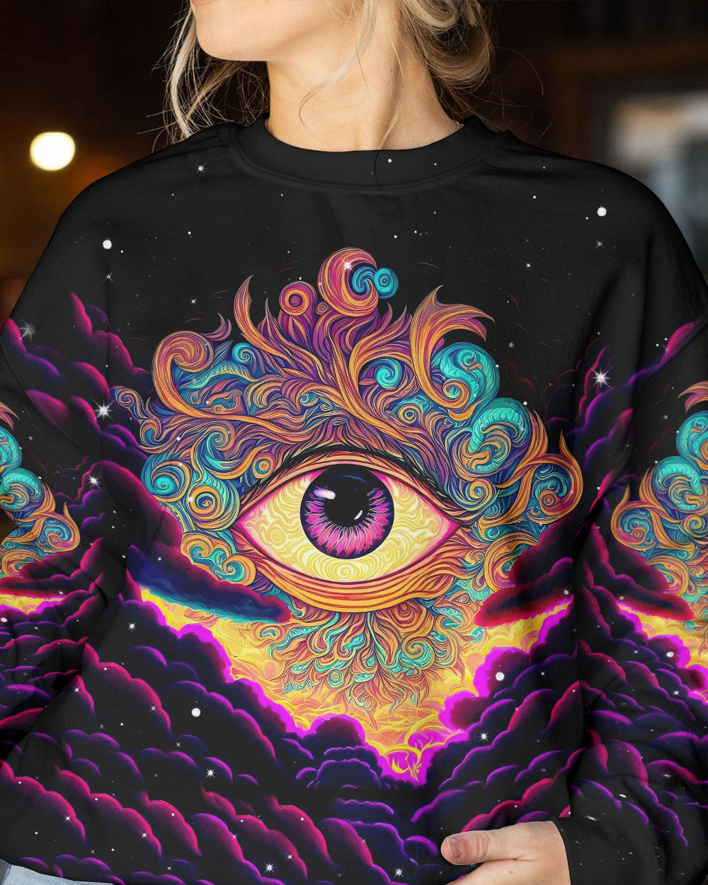 THE EYES ARE USELESS WHEN THE MIND IS BLIND ALL OVER PRINT - TLNT0405233
