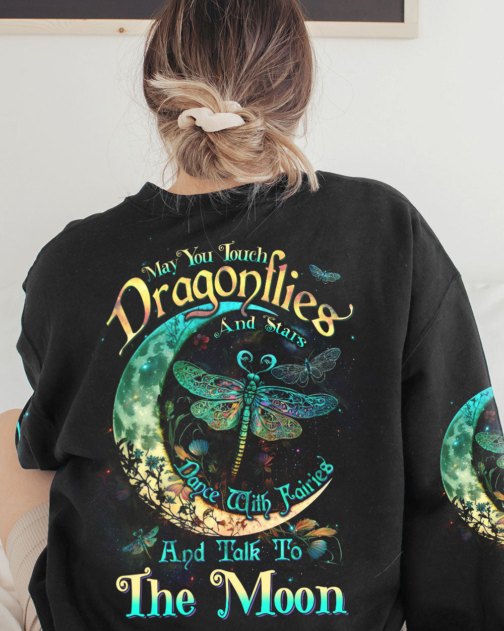 MAY YOU TOUCH DRAGONFLIES AND STARS ALL OVER PRINT - TLTW0905235