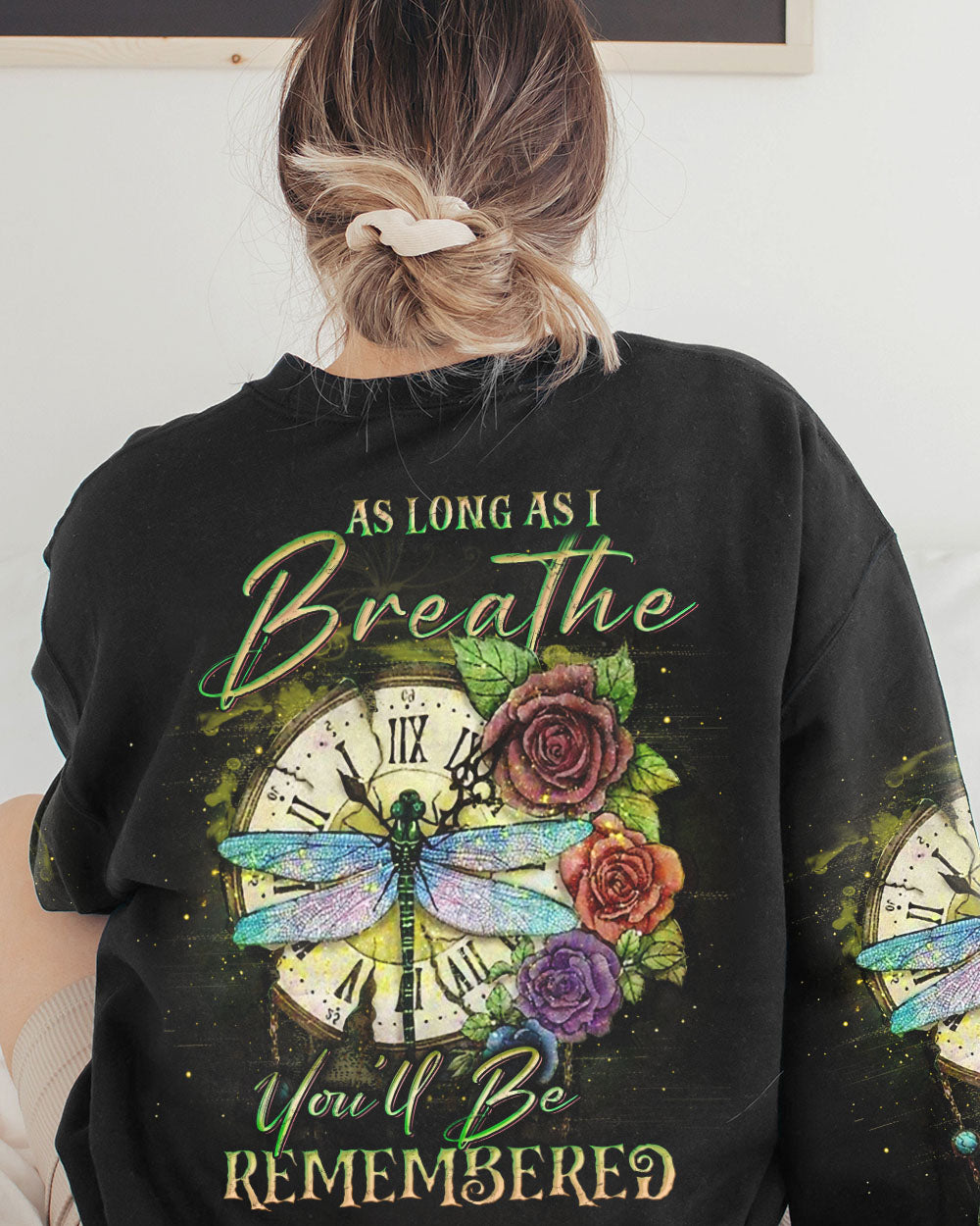 AS LONG AS I BREATHE YOU'LL BE REMEMBER ALL OVER PRINT - YHDU2704233