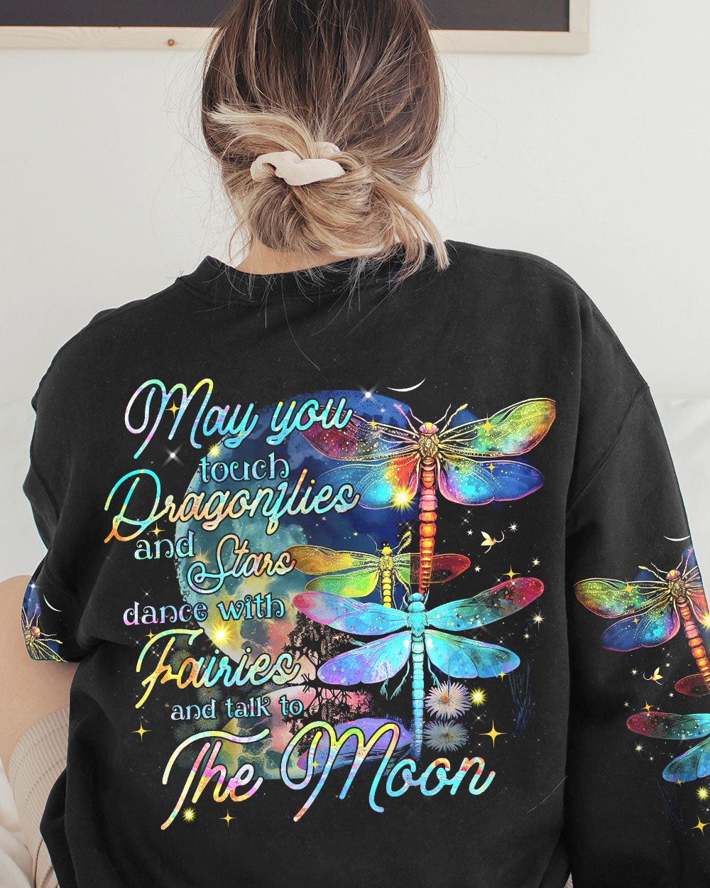 MAY YOU TOUCH DRAGONFLIES AND STARS ALL OVER PRINT - TYTM0704233