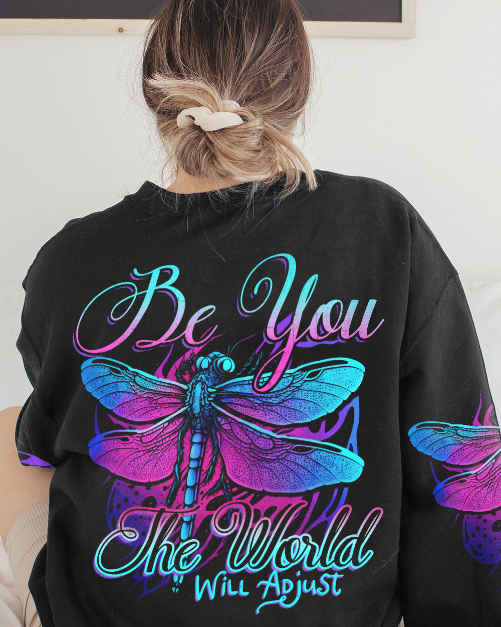 BE YOU THE WORLD WILL ADJUST ALL OVER PRINT - TYTD1904232