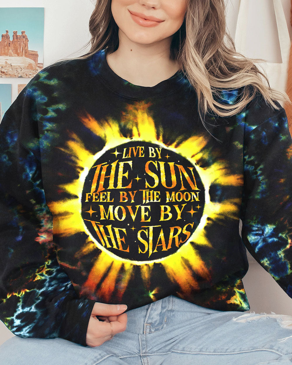 LIVE BY THE SUN TIE DYE ALL OVER PRINT - TLTW2305231