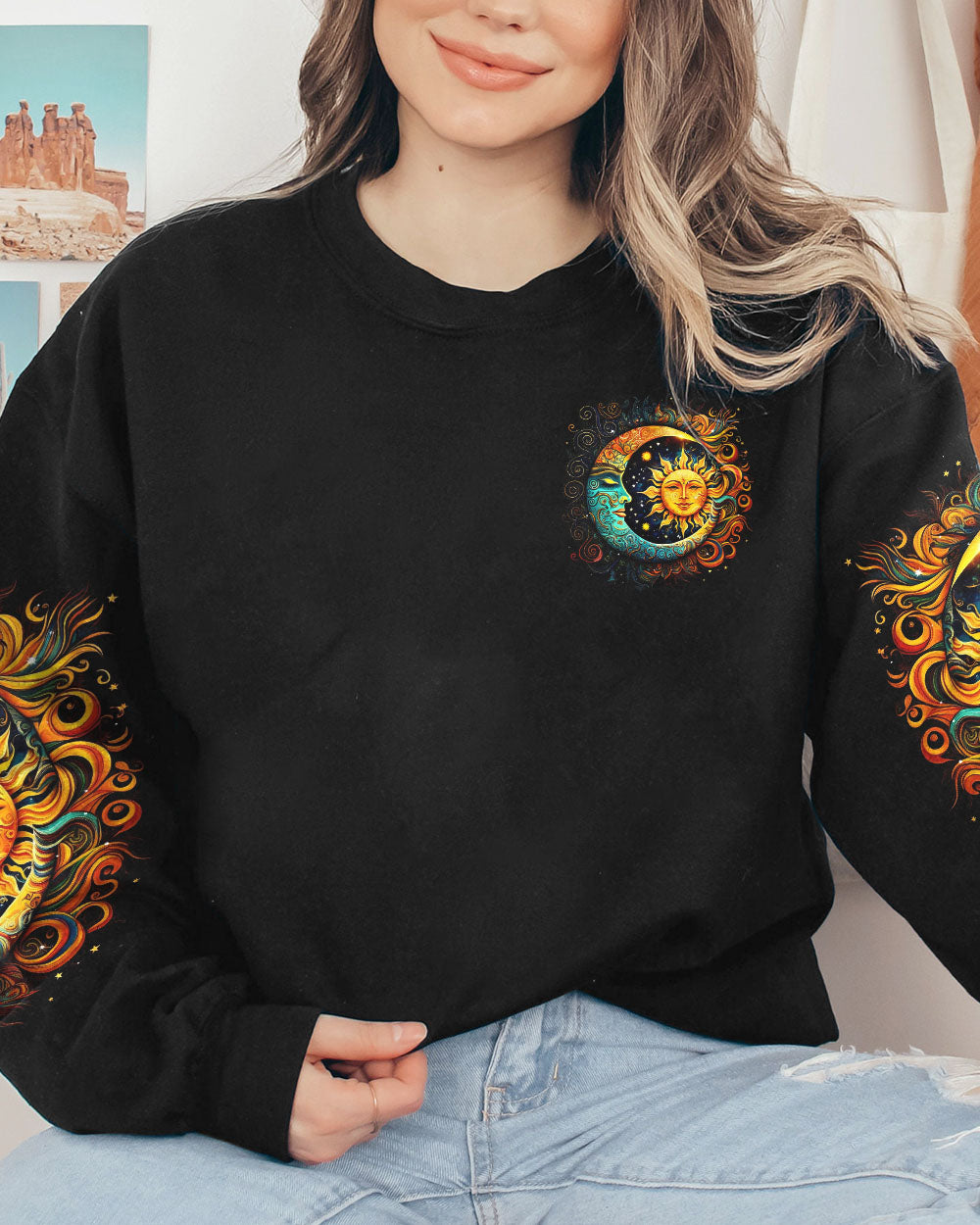 SHE HAS THE SPIRIT OF THE SUN ALL OVER PRINT - TLNT0805232