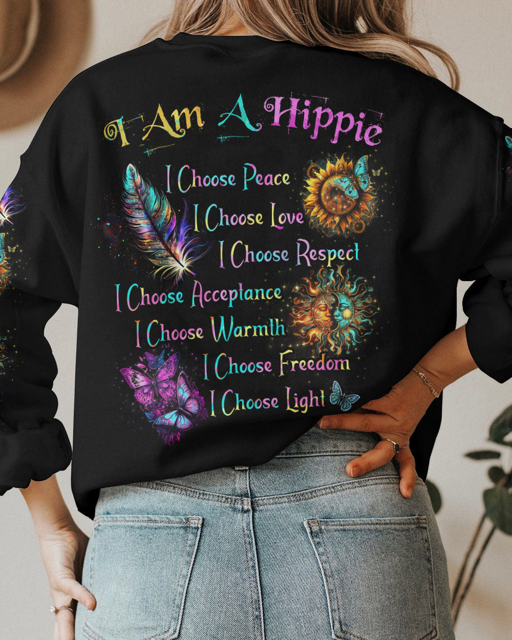 I AM A HIPPIE ALL OVER PRINT - TYTD2104231