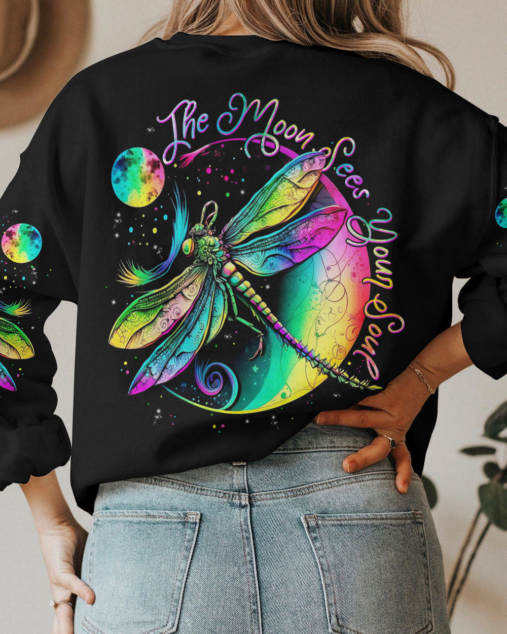 THE MOON SEES YOUR SOUL DRAGONFLY ALL OVER PRINT - TLNT2404233
