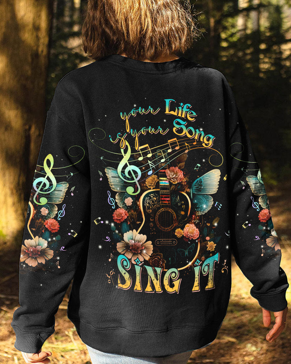 YOUR LIFE IS YOUR SONG GUITAR WINGS ALL OVER PRINT - TLNT1804233