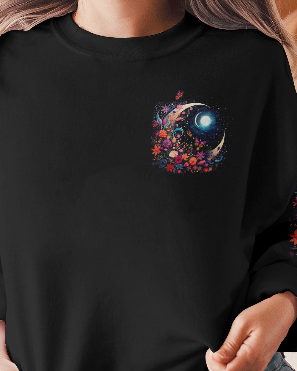 BE LIKE THE MOON FLOWERS ALL OVER PRINT - TLTW1305234