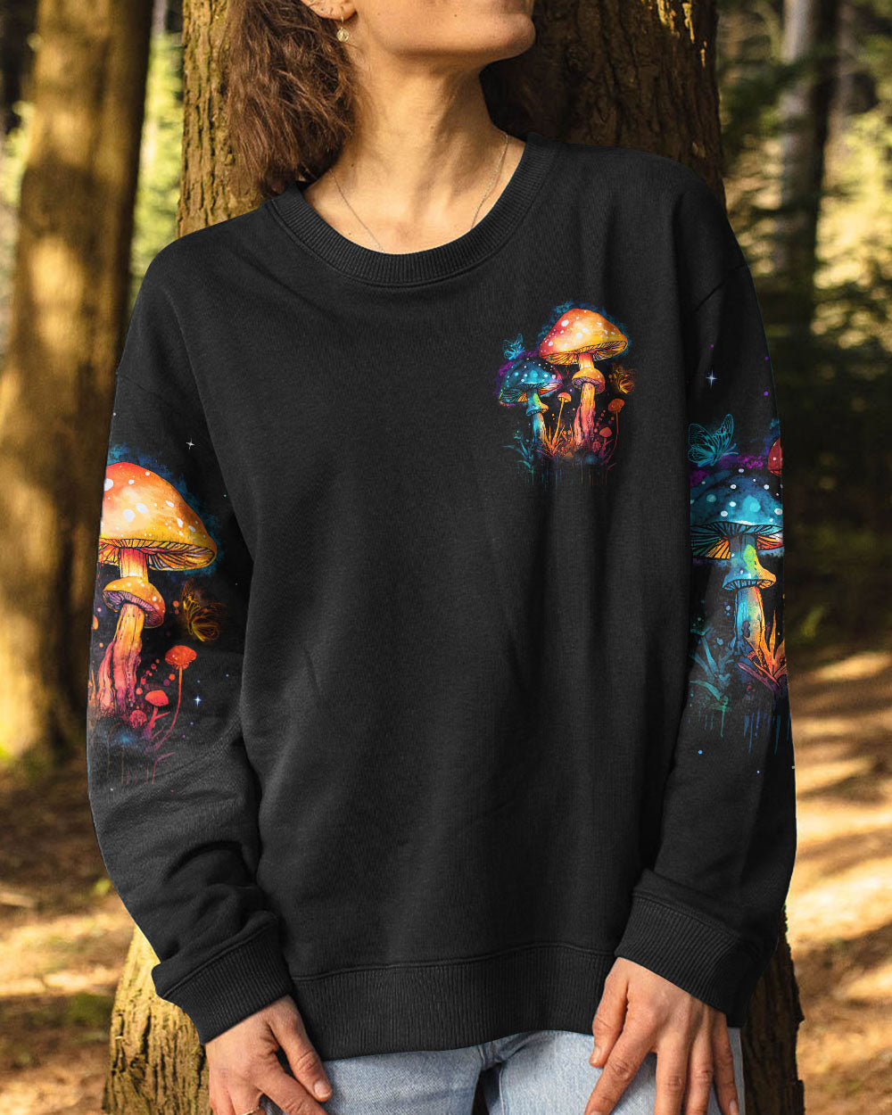 EAT MUSHROOMS SEE THE UNIVERSE ALL OVER PRINT - TY0304234