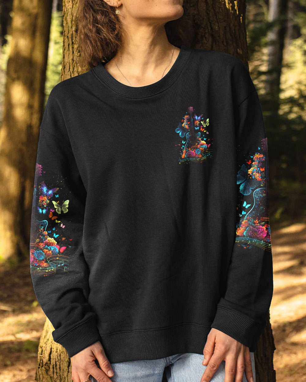 WHISPER WORDS OF WISDOM GUITAR BUTTERFLY ALL OVER PRINT - TLNO0505231