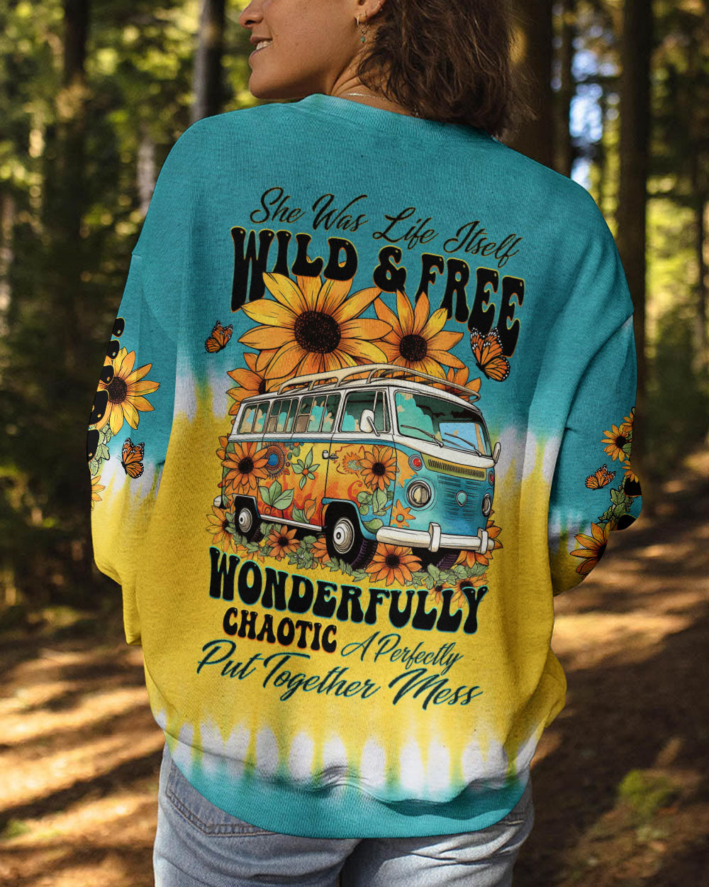 SHE WAS LIFE ITSELF SUNFLOWER ALL OVER PRINT - TLTW0805232