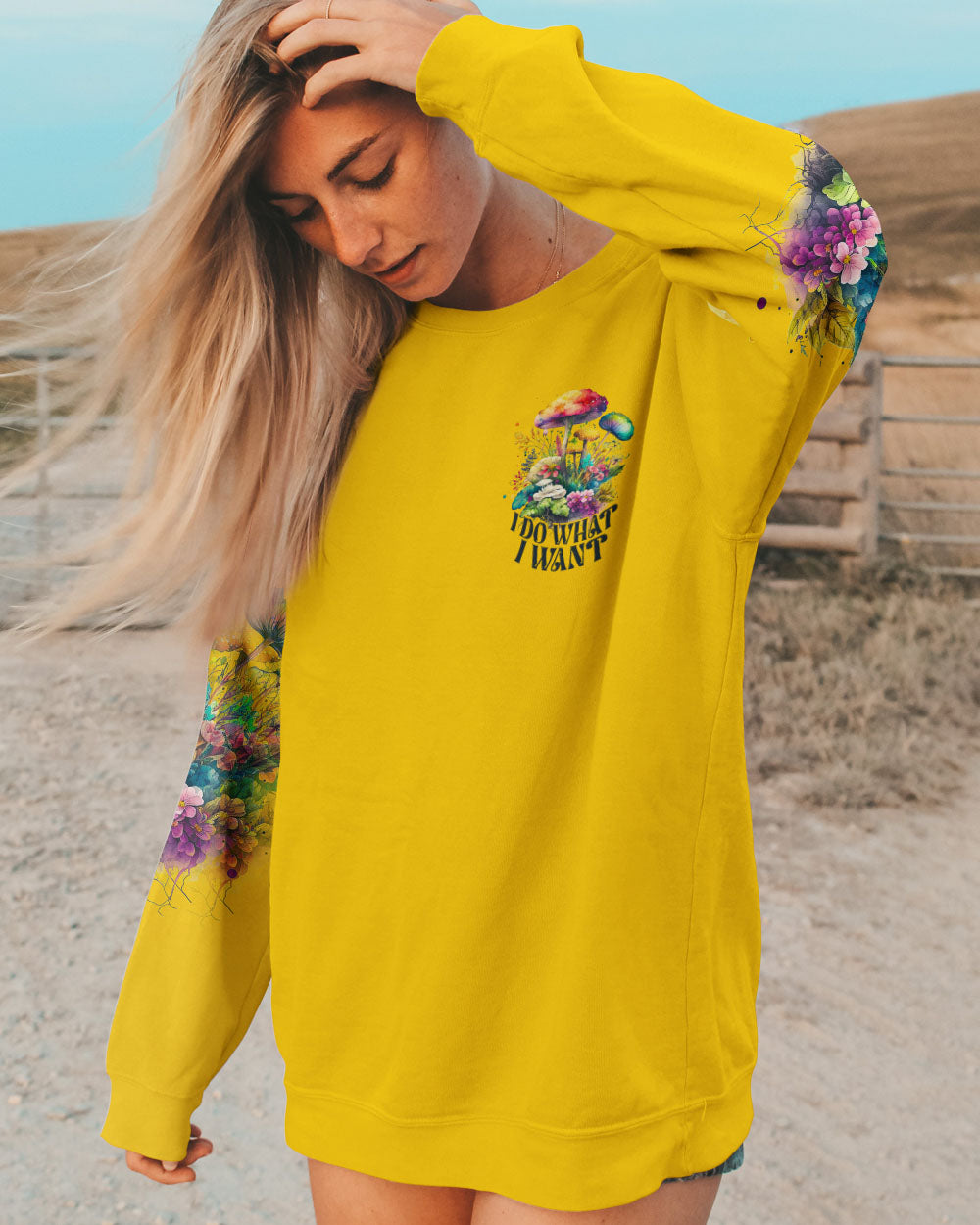 MUSHROOMS MAKE ME HAPPY ALL OVER PRINT - TA0304232