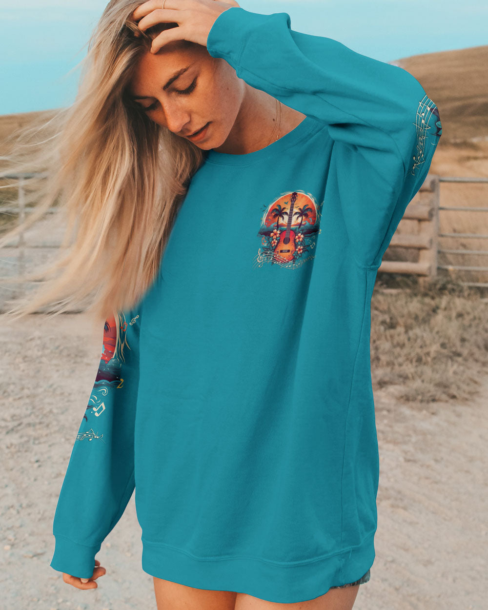 THE OCEAN STIRS THE HEART GUITAR ALL OVER PRINT - TYTM2305231
