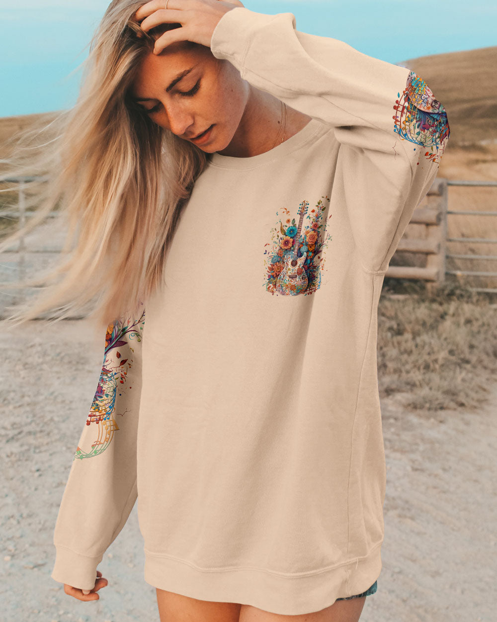 WHISPER WORDS OF WISDOM GUITAR ALL OVER PRINT - YHLN0505233